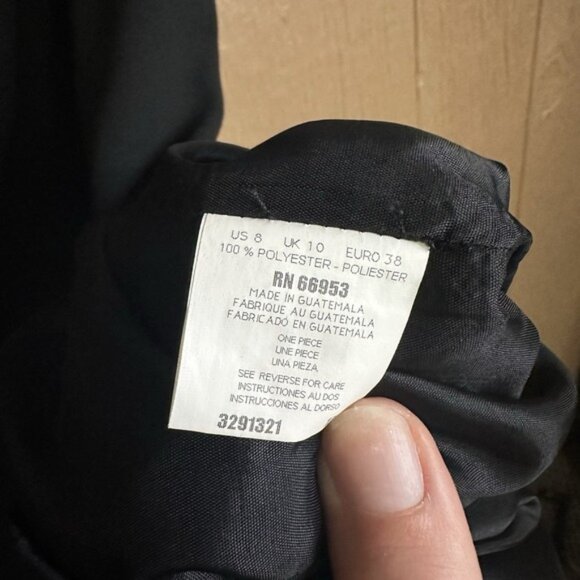 Warren Petites New York Black Dress Size 8 Petite Jewels Knee Length Formal - Picture 5 of 8